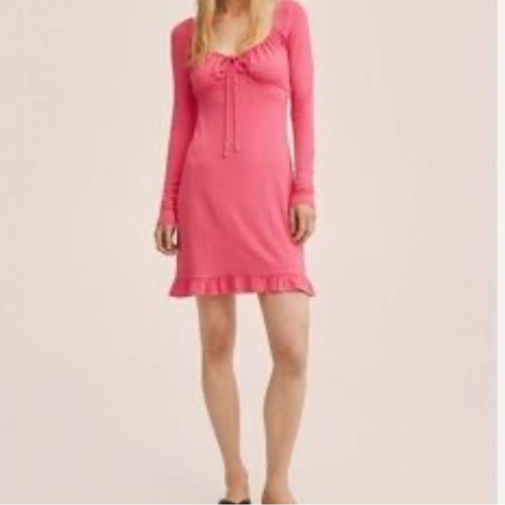 Mango Ruffle Trim Dress - Picture 3 of 13